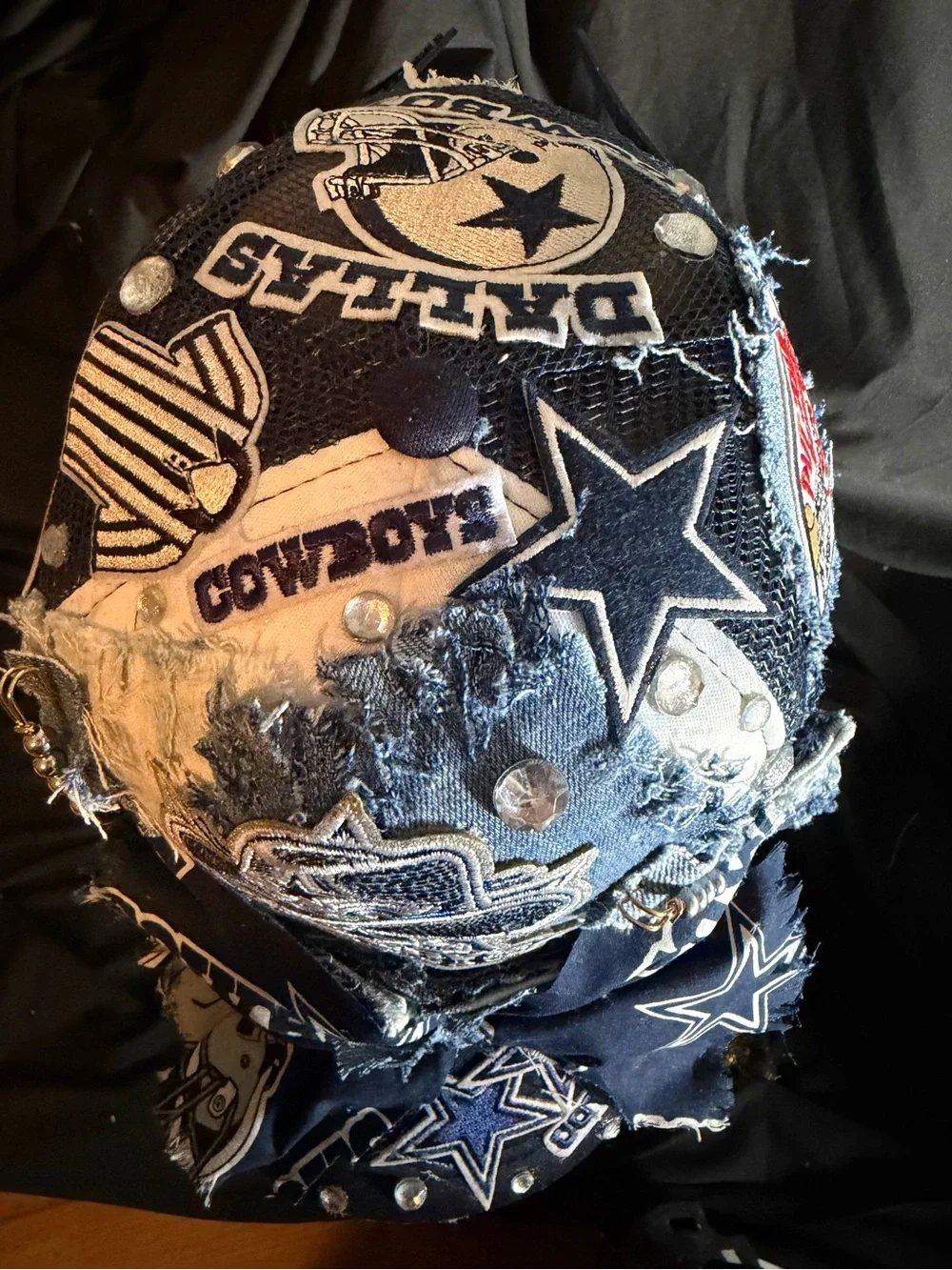 Dallas Cowboys Kids Navy Bandana-Style Cap